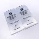 Manufacturer Garment Use White Polyester Satin Ribbon Wash Care Printed Label For Clothing