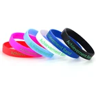 Factory Supply Rubber Wrist Band Men Bracelet Custom Silicon Wristband