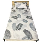Nordic style wooden bed factory solid natural single double wood bed easy assembly KD bed furniture