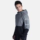Sports Sports Hoody With Thumb-hole Longsleeve T Shirt With Half Zip Sweatershit