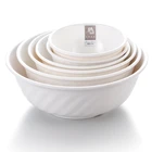 Beautiful generous 100% melamine dinnerware bowl plastic serving bowl set 10
