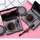 Long Lasting 2020 New Design Private Label Pro Eyebrow Powder 2 Colors Palette Waterproof Kit With Brush