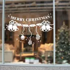 ETIE wholesale pvc vinyl waterproof removable christmas window sticker holiday custom decal decor for christmas