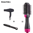 Wholesale portable 3 In 1 Ceramic Curling Iron Flat Iron Hair Strengthening Comb electric hair straightener brush comb