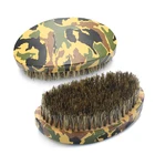 wholesale custom logo professional wooden beard combs and hair removal brushes kit sets