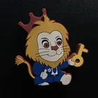 Animal USB Flash Drive 1gb 2gb 4gb 8gb 16gb drives with Custom lion shape Soft PVC 2D USB flash cover