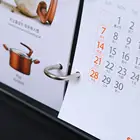 Customized printed acrylic desk loose-leaf calendar table stand