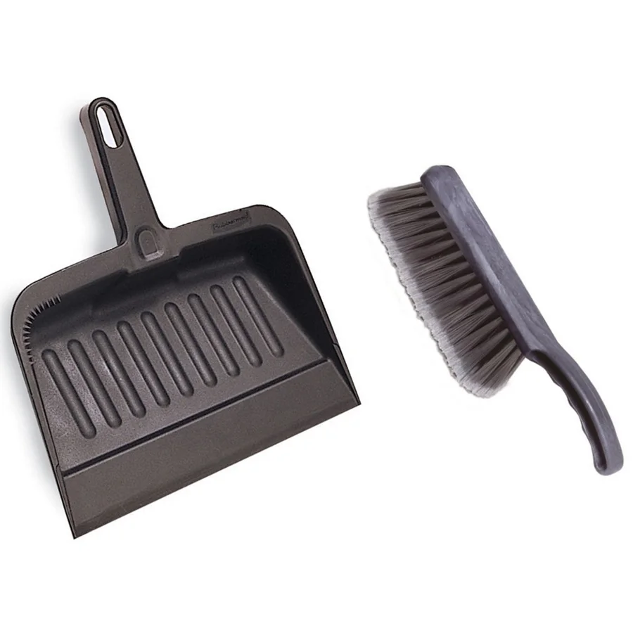 Table broom Handle Desktop Sweep Cleaning Brush Stainless Steel Broom Dustpan Set