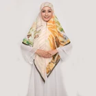Digital Printed Breathable Fabric Scarves Hijab 120*120cm for Malaysia Muslim