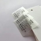 Care Labels Care Label Custom Design Logo Clear TPU Printed Main Wash Care Label For Clothing