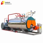 Portable Design! Smoke Tubes Drum Type Fuel Gas Oil Fired Firetube Steam Boiler for Textile Industry