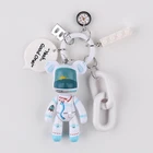 Plastic Key 2020 New Products Plastic Bear Keychain For Key Chains Giveaways Key Ring Toy Bag Charm
