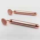 New Product Natural Face Jade 24k Gold Electric Rose Quartz Golden Energy Beauty Bar For Anti-aging