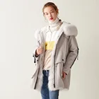 Hot Selling Women Winter Coat Luxurious Fur Hood Real Fox Fur Jacket/ Whole Sale Parka