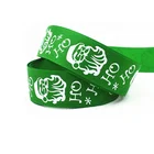 Christmas Santa Gift Lanyard Nylon Custom Logo Printed Polyester Satin Ribbon