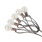 20 Lights Warm White Christmas Outdoor Solar LED G40 Bulb String Light