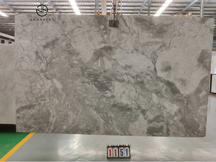 Calacatta Grey Quartzite Marble Slabs Super White Fantasy Quartzite Dolomitic Marble