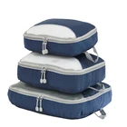 Travelsky luggage 3 pieces compression packing cubes waterproof travel organizer