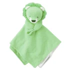 Custom xmas CE organic security lion animals mascot soft stuffed plush toy blanket for babies