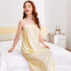 Women Nightdress NEW STYLE Sexy Women Linen Print Nightwear Set Bathrobe Cotton Nightdress For Women