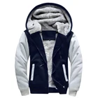 wholesale men OEM plus size customized logo casual brushed winter warm hoodie