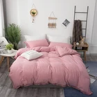 Nottingson Amazon Hot Sale Bedding Set 3 Pieces White Duvet Cover set Luxury Bedding