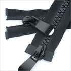 Zippers Zipper Desong Black Resin Zippers Custom #8 2 Ways Double Sliders Resin Zipper Or Zips