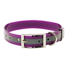 Safety Reflective TPU Coated Nylon Pet Dog Trainer Collar Metal