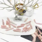 High quality natural rose quartz folk crafts pink crystal point