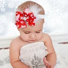 Christmas Snowflake Cute Baby Headband And Bows Hairs Accessories