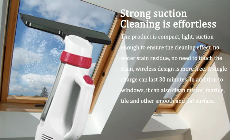 portable rechargeable window robot cleaner wireless window vacuum cleaner