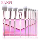 banfi 10pieces new design Custom logo makeup brush set wholesale from Yiwu brush manufacture