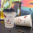 Food Grade 12oz Custom Recycle Paper Cup With Cover For Coffee