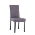 Chair Promotional Dining Chair KD Wooden Legs Fabric Upholstered Chair 8195 Grey