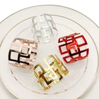 Christmas color circle shape zinc alloy handmade napkin ring use to be Western restaurant