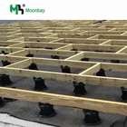 adjustable deck plastic raised floor legs pedestal supports(MB-DPTO-D 60-105mm)