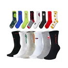 OEM crew men sport socks custom logo cotton athletic sports cycling socks men gym workout terry sport sox crew man sock