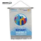 Satin Polyester Pennants Exchange Teams Sports with Tassel
