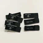 Clothing Neck Tag Custom Garment Woven Label Center Folded