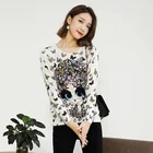 Blouses 2020 New Women's Printed Fashion Pullover Sweater Cartoon Girl Pattern Womens Blouses Tops