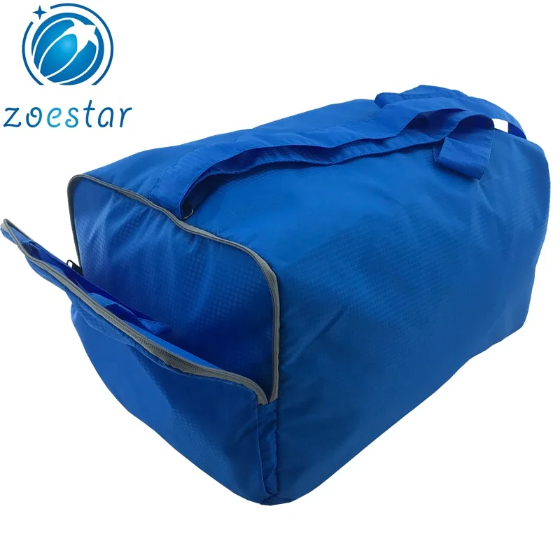 Nylon Ripstop Folding Sport Gymnastics Tote Handbag Foldaway Travel Duffel Weekender Bag