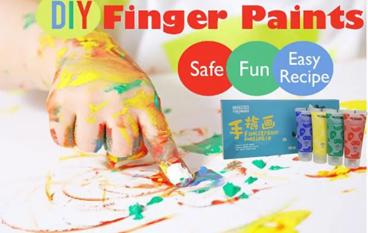 free sample non-toxic fingers painting for diy