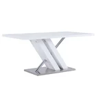 Bazhou Factory Cheap Price Home Furniture Wooden Frame MDF Top Modern Dining Room Tables
