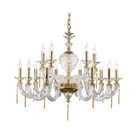 Bohemia Crystal 277 Volt Bohemia Crystal Hall 3 Tier Chandelier Modern K9 Crystal