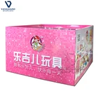 Custom Toys Shop Floor Standing Cardboard Paper Quarter Pallet Advertising Display Stand
