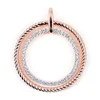 Wholesale Best Selling Fashion Style White Gold 925 Jewelry Women Circle Pendant For Party