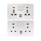 Safety DELIXI Home Switches Gold 1 Gang 2 Way 10A 250V Light Electric Wall Switch Socket 86*86mm