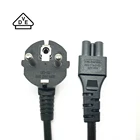 Power Pc Desktop Free Sample 3 Pin AC Cable With EU C5 Plug Power Cord For PC Desktop Laptop Computer