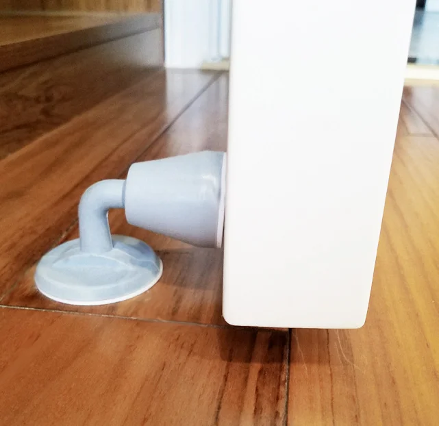 Creative punch-free silent suction-type bedroom bathroom silicone anti-collision door stopper,door suction