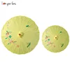 [I AM YOUR FANS ] MOQ2pcs Factory Price Chinese Flower Fabric parasol Flower fabric umbrella white wedding umbrella